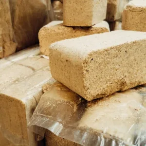 Bûches compressées