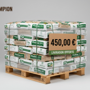 Palette x104 sacs Bûches Piveteau Prêt a Bruler